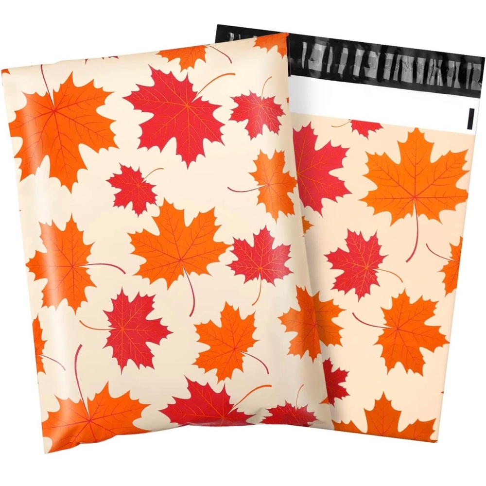 🍁20 PCs Fall Poly Mailers 10x13, Cute Packaging Envelope Mailers Polymailers